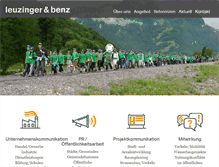 Tablet Screenshot of leuz-benz.ch